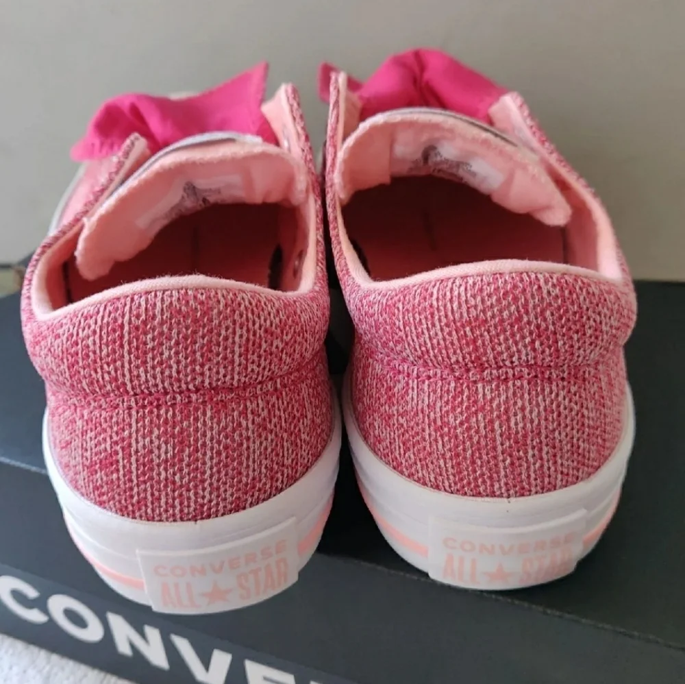 Converse CTAS Maddie ox big girl size 3 color pink  pop/storm